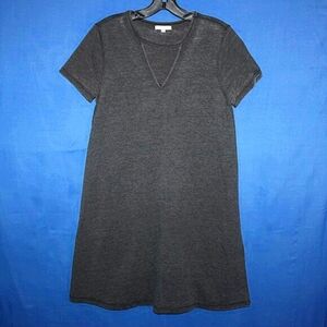 Z Supply Deep V-Neck T-Shirt Dress S